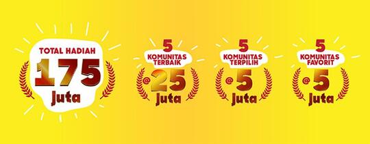 Mau dapetin Hadiah Total Ratusan Juta Rupiah? Ceritain Komunitas Lo Di Sini!
