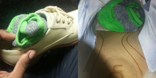 Cara Gampang Hilangkan Kerutan Pada Sepatu, Cobain deh Gan!