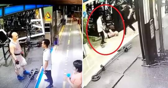 Instruktur GYM Berbadan Besar "NGEBULLY" Pria Kecil, Eh Sekali Pukul AMBRUK!
