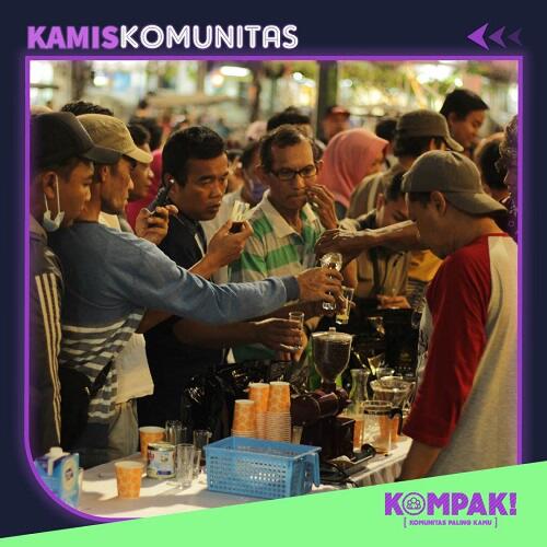 Kamis Komunitas Ngopi Bareng Komunitas Kopi Nusantara