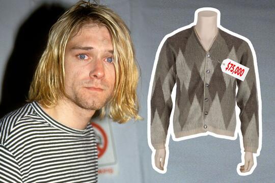 Sweater Kurt Cobain Ini Dilelang Mulai dari Rp 1 Milyar Gan, Minat?