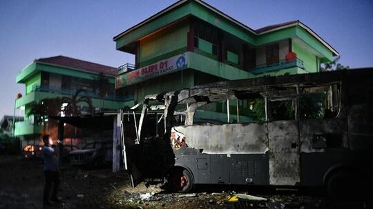 Asrama Brimob Slipi-Petamburan Terbakar