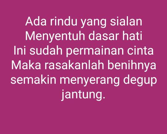 Adakah Solusi Rindu Yang Tujuh Keliling