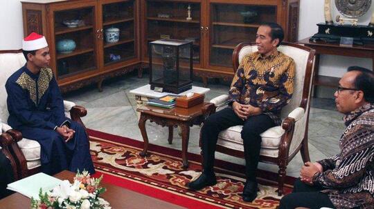Juara MTQ Internasional Syamsuri Firdaus Ngaku Sedih Usai Bertemu Jokowi