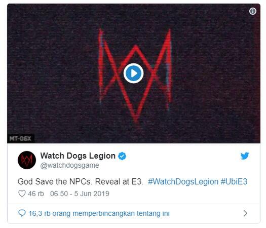 Watch Dogs Legion Resmi Akan Dipamerkan di E3 2019