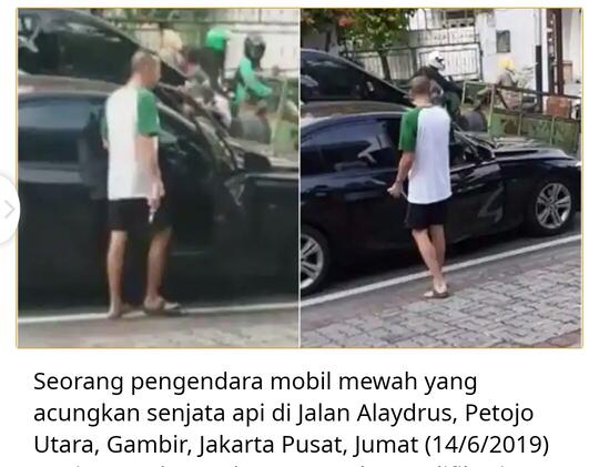 Pria Pengemudi BMW Yang Todongkan Pistol Ternyata Seorang Direktur Perusahaan