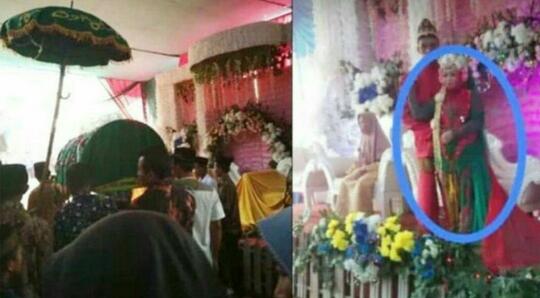 Tangis Haru Mengantar Kepergian Pengantin Perempuan di Hari Pernikahannya