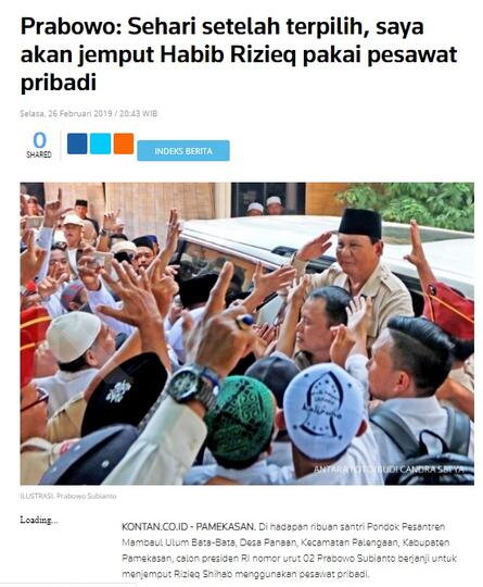 Kecewa, Prabowo Hormati Putusan MK Tolak Gugatan Pilpres, Batal deh jemput Rizieq