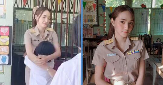 Guru TK "CANTIK" Ini Mendadak VIRAL Karena Gaya Unik Saat Sambut MURIDNYA!