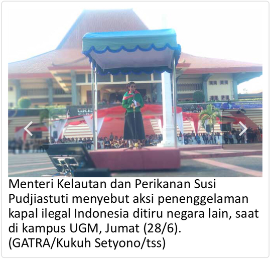 Aksi Susi Tenggelamkan Kapal Ilegal Ditiru Negara Lain