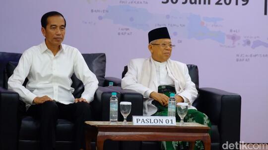 Sah! KPU Tetapkan Jokowi-Ma'ruf Presiden dan Wapres Terpilih