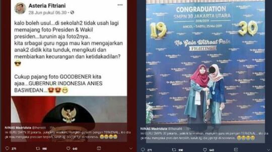 SMPN 30 DKI Klarifikasi Soal Viral Status 'Tak Usah Pajang Foto Presiden'