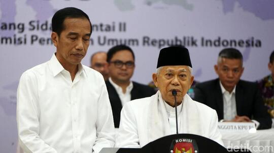 Ma'ruf Amin: Jokowi Harap Prabowo Datang di Pelantikan