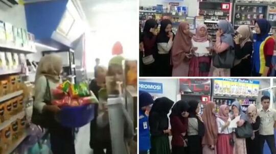 Video Sekelompok Cewek Ubrak-Abrik Minimarket, Setelah Viral Cuma Minta Maaf