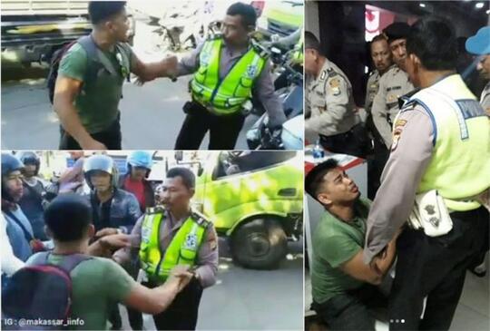 Tidak Terima Ditergur & Merasa Jagoan! Pria Ini Malah Tonjok Polisi (Endingnya?)
