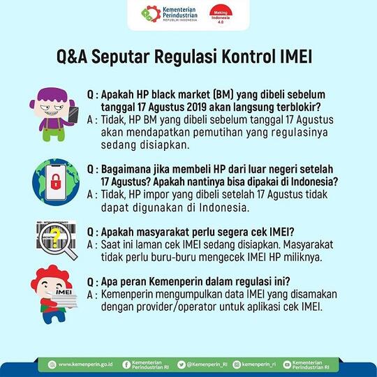 Ini Informasi Soal Regulasi Pemblokiran Ponsel-Ponsel BM yang Perlu Kamu Ketahui Gan