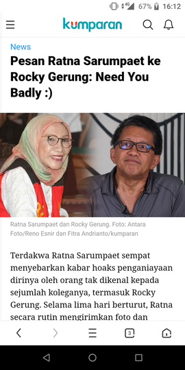 Sarankan Rocky Gerung Hadiri Vonis Ratna: She May Need Your Support Badly