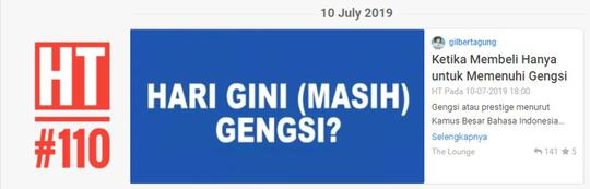 Ketika Membeli Hanya untuk Memenuhi Gengsi