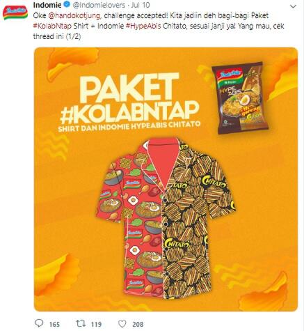 Geger Indomie Bagi-bagi Paket #KolabNtap Gara-gara orang Ini, #HypeAbis Gan!