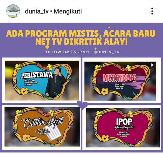 Wishnutama Diganti, NET Bakal Jadi TV Alay?