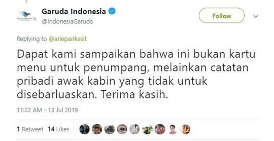 Penumpang Garuda Indonesia Dilarang Foto di Dalam Pesawat