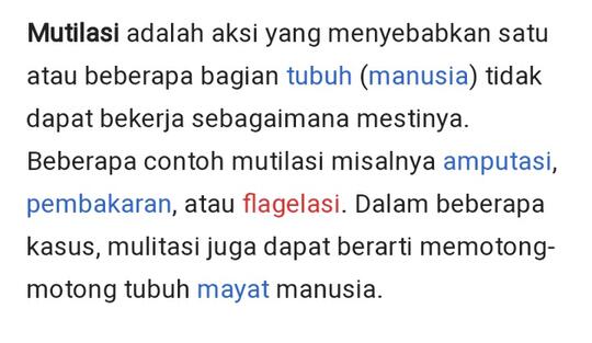 Mutilasi, Kenapa Begitu Trend Akhir-akhir Ini?