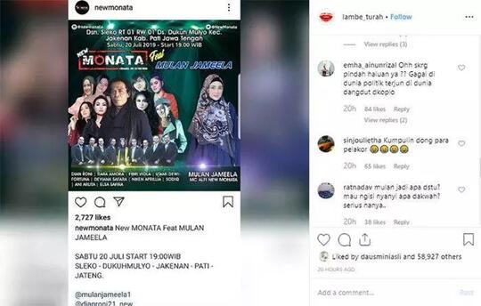 Bangkrut? Mulan Jameela Rela Jadi Biduan Orkes Dangdut