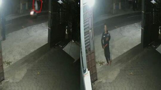 VIRAL Pocong Dibonceng Pengendara Motor Terekam CCTV, Satpam Pabrik Terbirit-birit