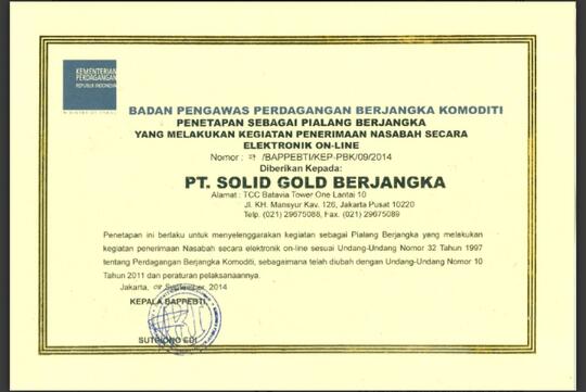Asia kapitalindo komoditi berjangka