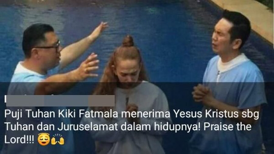 Kabar Pindah Agama, Ini Kata Kiki Fatmala