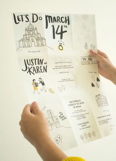Bosan sama Bentuk Undangan yang Gitu-gitu Aja? Bikin Gini Aja, Ada Bentuk Koran, Loh!