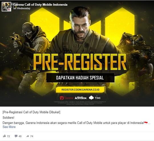 Call Of Duty Mobile Segera Rilis di Indonesia