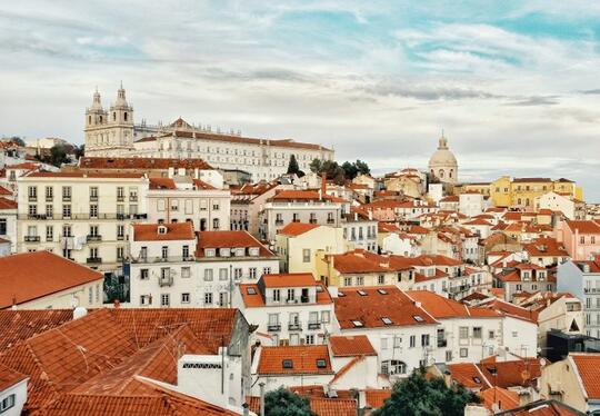 Pemandangan Kota Tertua Di Eropa Barat Lisbon Portugal