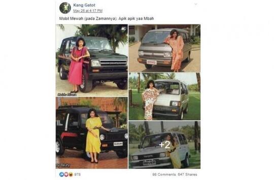 Foto Iklan Mobil Jadul Ini VIRAL, "MODEL CANTIK"nya Bikin SALFOK Netizen!