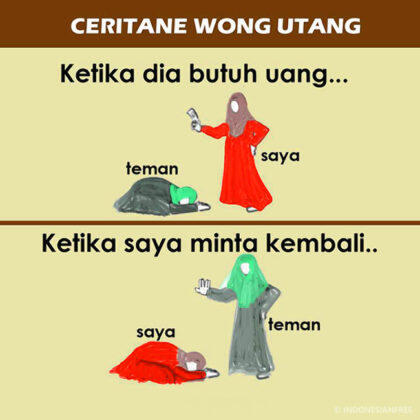 Katanya Sahabatan, Begitu Punya Hutang Kok Menghilang? Jangan!!
