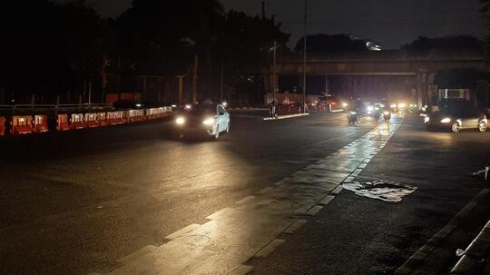 Beginilah Suasana Jakarta Mati Lampu di Malam Hari