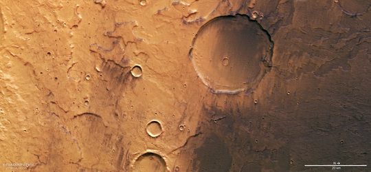 Wahana Eropa Memotret Dataran Tinggi di Mars