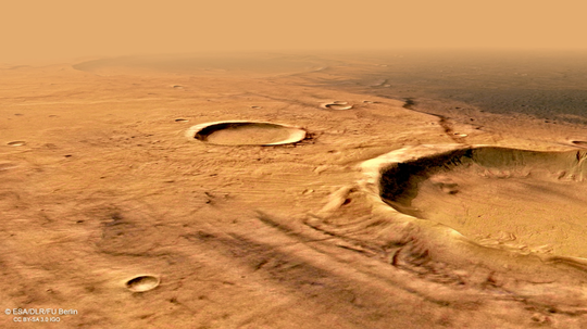 Wahana Eropa Memotret Dataran Tinggi di Mars