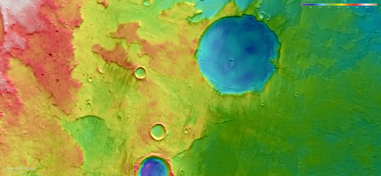 Wahana Eropa Memotret Dataran Tinggi di Mars