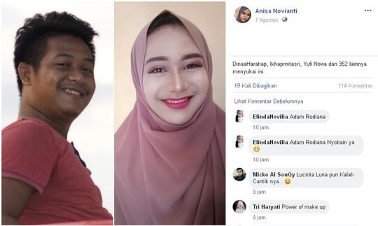 Bikin Salfok Netizen! Wanita Ini Merubah Suaminya Menjadi Model Cantik Bak Bidadari