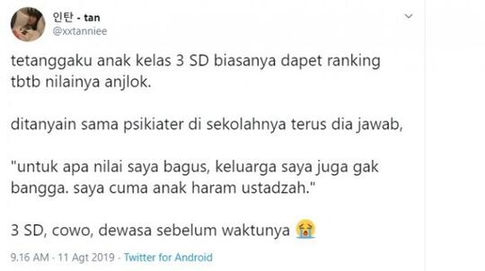 Nilai Sekolah Anjlok, Bocah Kelas 3 SD Curhat Sering Dipanggil "Anak Haram"