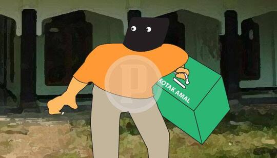 Mencuri Kotak Amal 14 Kali Untuk Biaya Jalan-jalan, ini Orang atau?