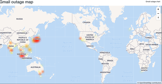 Layanan Gmail Down