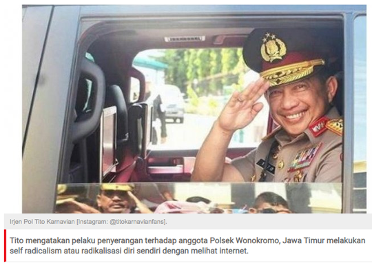 Bacok Aiptu Agus, Imam Musthofa Anggap Polisi Kafir Harbi