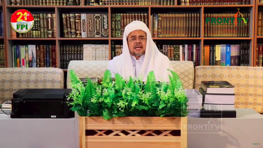 Habib Rizieq Bicara NKRI Bersyariah di Milad FPI: Pancasila Bukan Pilar Negara
