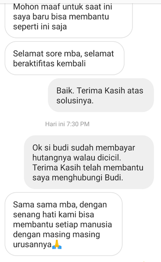 Dia yang punya "hutang", tapi dia yang ngancam.