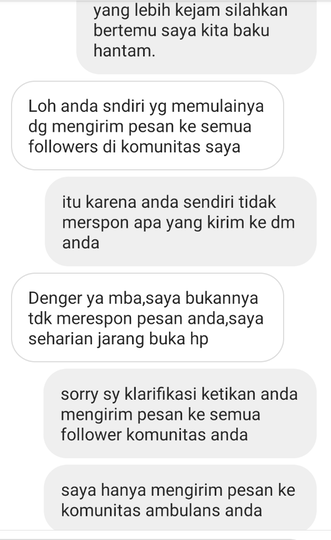 Dia yang punya "hutang", tapi dia yang ngancam.