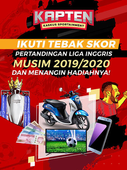 Tebak Skor Pertandingan Liga Inggris Bisa Dapet Hadiah? Masuk, Gan Sis!