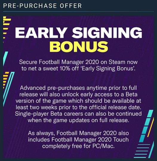 Football Manager 2020 ~Every Decision Counts~ Pre-order Now!