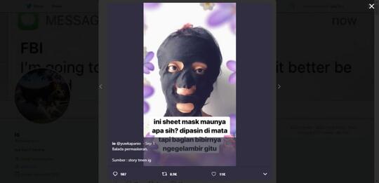 RECEH! Lebih Mirip Topeng "AWKARIN", Masker GADIS Ini Bikin Netizen Ngakak!